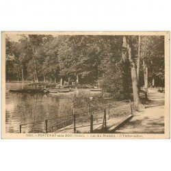 carte postale ancienne 94 FONTENAY SOUS BOIS. Embarcadère au Lac des Minimes 1940