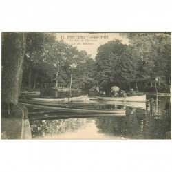 carte postale ancienne 94 FONTENAY SOUS BOIS. Canotage sur Lac des Minimes au Bois de Vincennes
