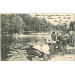 carte postale ancienne 94 CRETEIL. Concours de Natation 1906