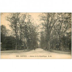 carte postale ancienne 94 CRETEIL. Avenue de la République