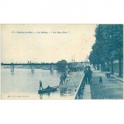 carte postale ancienne 94 CHOISY LE ROI. Pêcheurs à la ligne sur Le Bon Coin