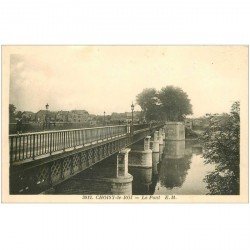 carte postale ancienne 94 CHOISY LE ROI. Le Pont 1940