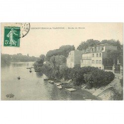 carte postale ancienne 94 CHENNEVIERES SUR MARNE. Bords de Marne 1906