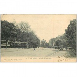carte postale ancienne 94 CHARENTON LE PONT. Tramways Avenue de Gravelle 1905 Ecrite au comédien Ameline