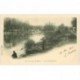 carte postale ancienne 94 CHAMPIGNY SUR MARNE. Un Pêcheur bord de la Marne 1903