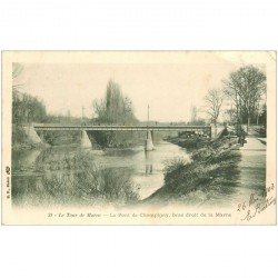 carte postale ancienne 94 CHAMPIGNY SUR MARNE. Le Pont 1903