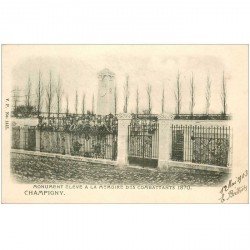 carte postale ancienne 94 CHAMPIGNY SUR MARNE. Le Monument des Combattants 1903