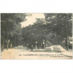 carte postale ancienne 94 BRY SUR MARNE. Fourchette de Bry Route de Villiers et rue de Joinville 1910