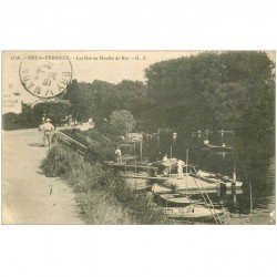 carte postale ancienne 94 BRY LE PERREUX. Les Iles au Moulin de Bry 1906