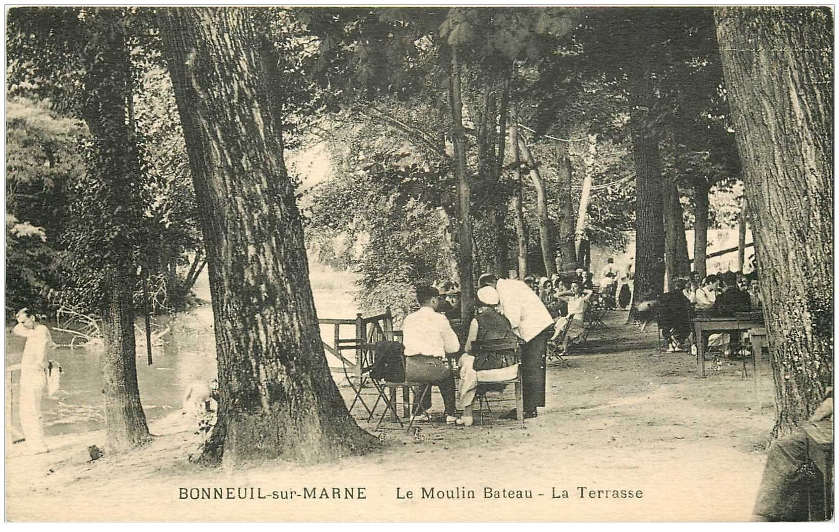 94 BONNEUIL SUR MARNE. Terrasse du Moulin Bateau
