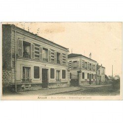 carte postale ancienne 94 ARCUEIL. Deux Pavillons Heimerdinger et Lurck 1904