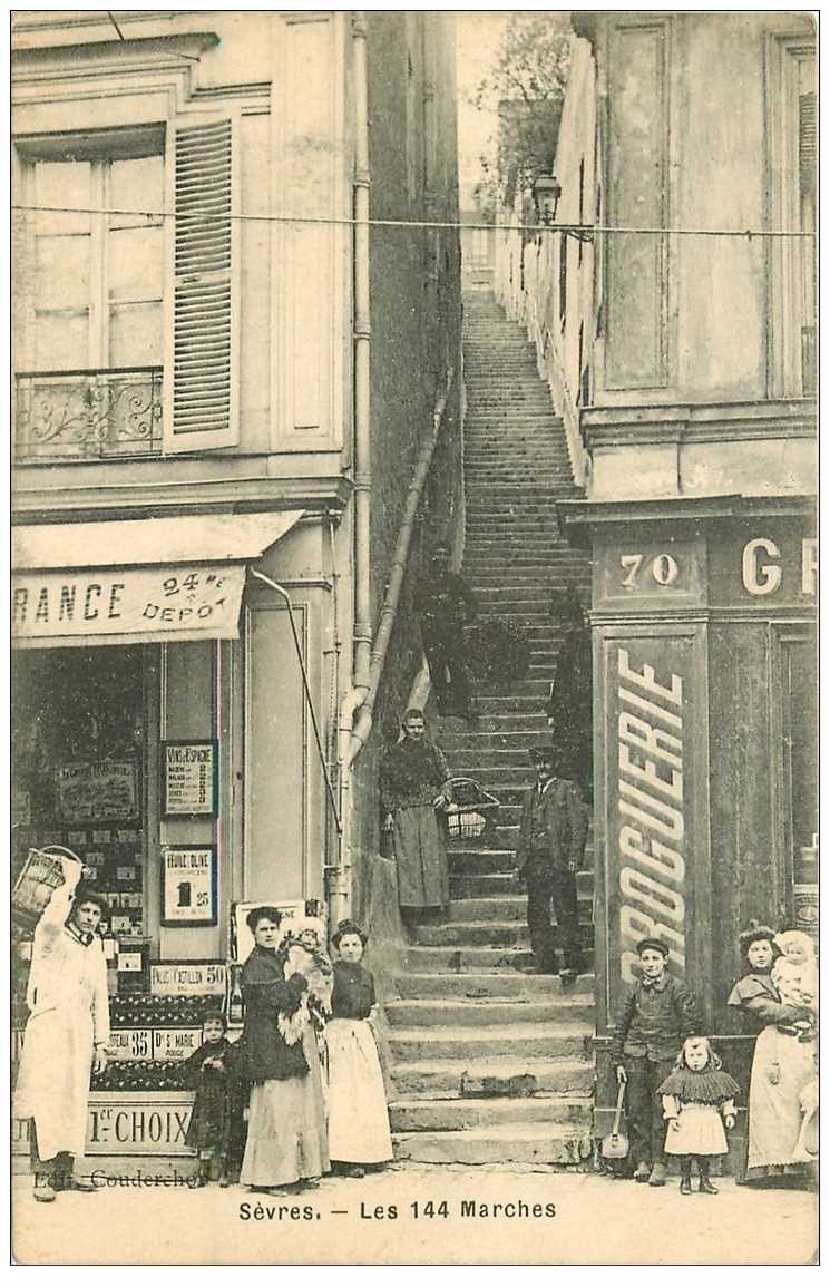 92 SEVRES. Les 144 Marches Droguerie et Epicerie Grande Rue