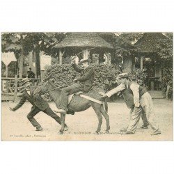 carte postale ancienne K. 92 LE PLESSIS ROBINSON. L'Ane récalcitrant 1905