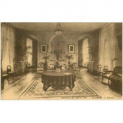 carte postale ancienne K. 92 COLOMBES. Salons Institution Sainte-Jeanne d'Arc 1954