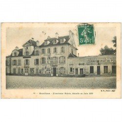 carte postale ancienne K. 92 ASNIERES SUR SEINE. Ancienne Mairie et Commissariat de Police 1908