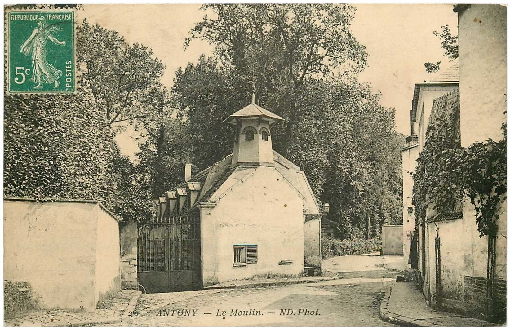 carte postale ancienne K. 92 ANTONY. Le Moulin