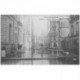 carte postale ancienne Inondation et Crue de 1910. CLICHY 92. Rue de la Mairie