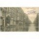 carte postale ancienne Inondation et Crue de 1910. CLICHY 92. Boulevard National