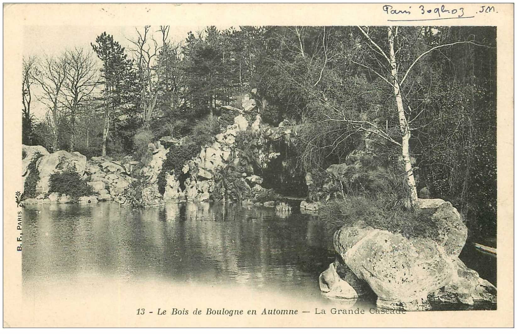 carte postale ancienne Carte Postale Pionnière vers 1900. 92 LE BOIS DE BOULOGNE 1903