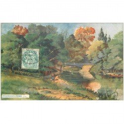 carte postale ancienne 92 VILLENEUVE L'ETANG. Le Lac 1905 par Dubray
