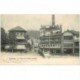 carte postale ancienne 92 SURESNES. Pont et Mont Valérien 1904 Café Restaurant