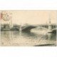 carte postale ancienne 92 SURESNES. Le Pont 1905 Bateau mouche