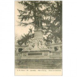 carte postale ancienne 92 SEVRES. Statue de Gambetta Ville d'Avray