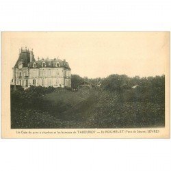 carte postale ancienne 92 SEVRES. Les bureaux Tabourot Par à charbon Ile Rochelet ave tampon