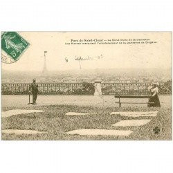 carte postale ancienne 92 SAINT CLOUD. Rond Point de la Lanterne de Diogène 1908