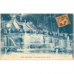 carte postale ancienne 92 SAINT CLOUD. Parc la Grande Cascade 1929