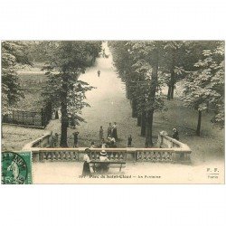 carte postale ancienne 92 SAINT CLOUD. Parc La Fontaine 1908