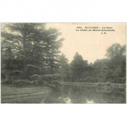 carte postale ancienne 92 SAINT CLOUD. Parc Cèdre de Marie Antoinette 1910