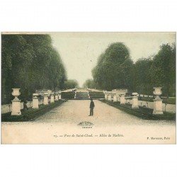 carte postale ancienne 92 SAINT CLOUD. Parc Allée de Marbre 1905