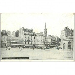 carte postale ancienne 92 SAINT CLOUD. Café Rouyat sur la Place d'Armes Restaurant de la Gare