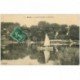 carte postale ancienne 92 RUEIL. L'Ile fleurie et embarcation sur la Seine 1910