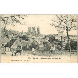 carte postale ancienne 02 LAON. Quartier des Chenizelles 1905