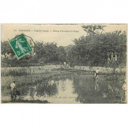 92 ROBINSON. Etang d'Ecoute s'il Pleut au Plessis Piquet. Le ramassage et transfert des Poissons 1916