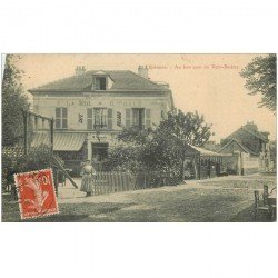 carte postale ancienne 92 ROBINSON. Au Bon Coin du Petit Bicêtre. Restaurant A la Belle Etoile 1912 Café Billard Buvette Bal