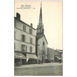 carte postale ancienne 92 PUTEAUX. Temple Protestant rue Jean Jaurès
