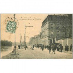 carte postale ancienne 92 PUTEAUX. Sortie des Ouvriers Arsenal Atelier de construction de l'Artillerie 1906