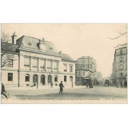 carte postale ancienne 92 NEUILLY SUR SEINE. Justice de Paix Rue de Sablonville