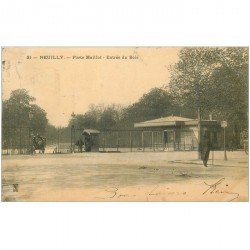carte postale ancienne 92 NEUILLY SUR SEINE. Entrée du Bois Porte Maillot 1905