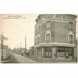92 NANTERRE. Rue Thomas Lemaitre Hôtel Café Tabac Restaurant