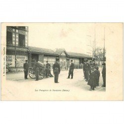 92 NANTERRE. Les Pompiers à l'entrainement 1905