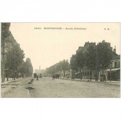 carte postale ancienne 92 MONTROUGE. Route d'Orléans