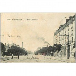carte postale ancienne 92 MONTROUGE. La Route d'Orléans