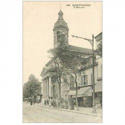 carte postale ancienne 92 MONTROUGE. L'Eglise