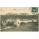 carte postale ancienne 92 MONT VALERIEN. Le Fort vu de la Ferme des Landes 1909 avec Jardinier