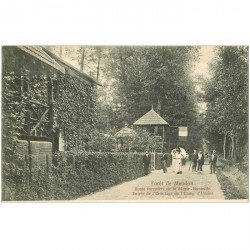 carte postale ancienne 92 MEUDON. Forêt. Ermitage Etang Ursine Route forestière de Morte Bouteille vers 1900