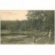 carte postale ancienne 92 MEUDON. Forêt. Elegantes à l'etang de Villebon 1904